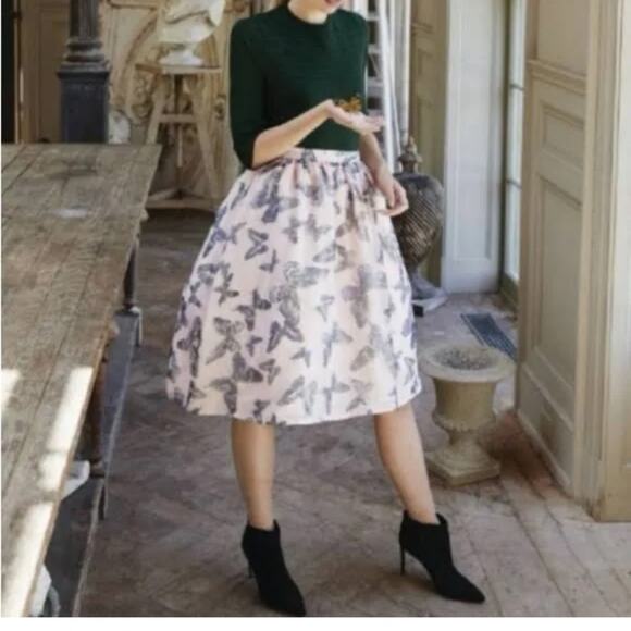 Cece Butterfly Kiss Side Zip A Line Full Skirt Size 14 NWT - Picture 10 of 10